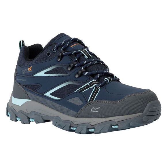 Regatta Womens/Ladies Holcombe III Low Walking Shoes / Navy/Aruba Blue